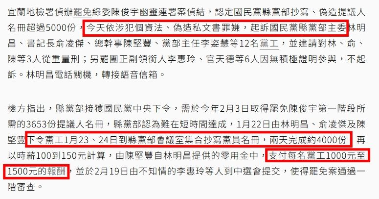 快新聞/張益贍曝光藍營「抄名冊」行情! 「北市只有眼藥水、宜蘭最高1500元」
