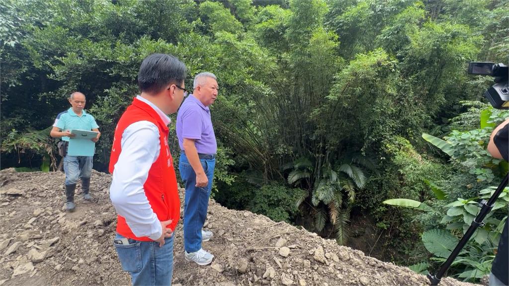 強降雨釀台東東坑路土石滑落　行政院中辦會勘改善