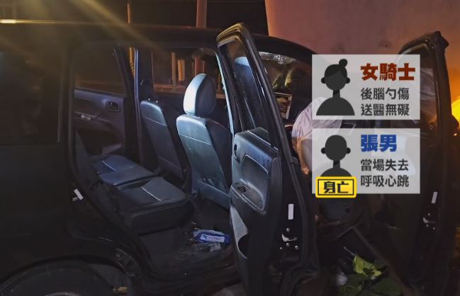 死亡車禍！轎車撞機車再衝橋墩　駕駛送醫不治、騎士受傷