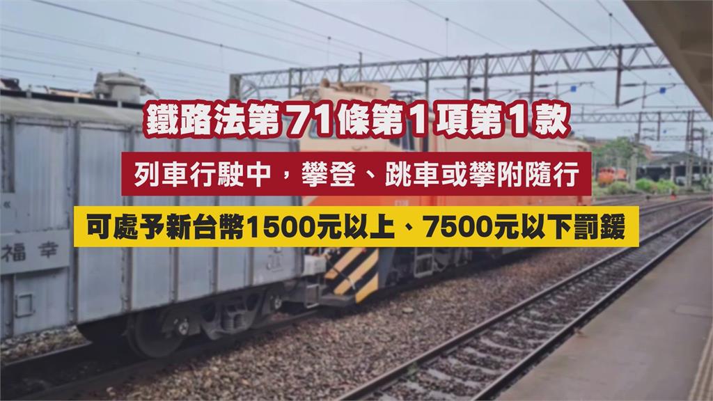 貨櫃列車偷渡客? 宜蘭男子搭順風車遭站長抓包