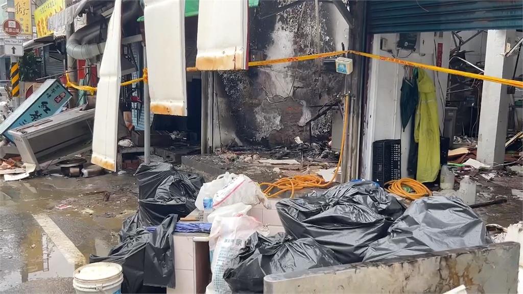 大雨！疑淹水釀「電線走火」　高雄美濃店家瓦斯氣爆傳巨響