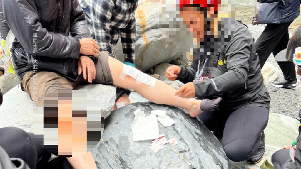 屏東霧台七彩岩壁意外!落石砸傷7人送醫