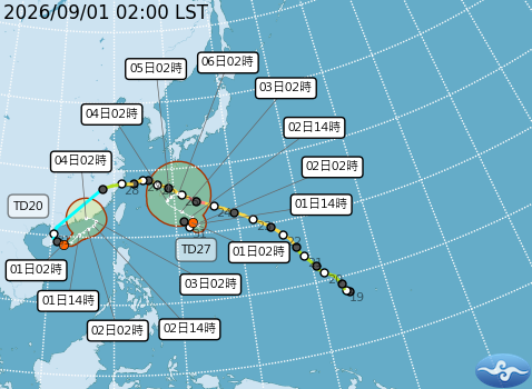 快新聞／低壓西南風雙重夾擊！南部慎防豪雨致災　颱風「沙德爾」恐起死回生影響台灣