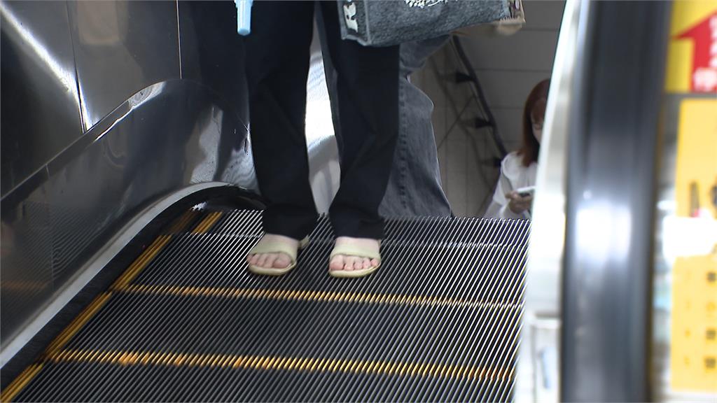 女子長裙捲入北捷手扶梯 有驚無險!幸民眾按停機鈕助脫困
