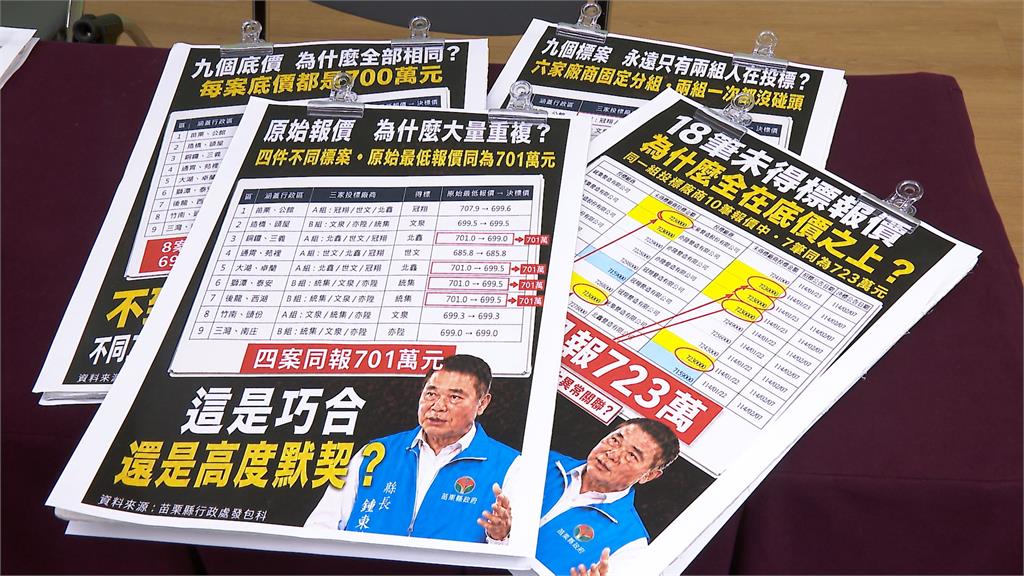 林月琴爆標案預算均價737萬？　太有默契！苗栗縣府回應了