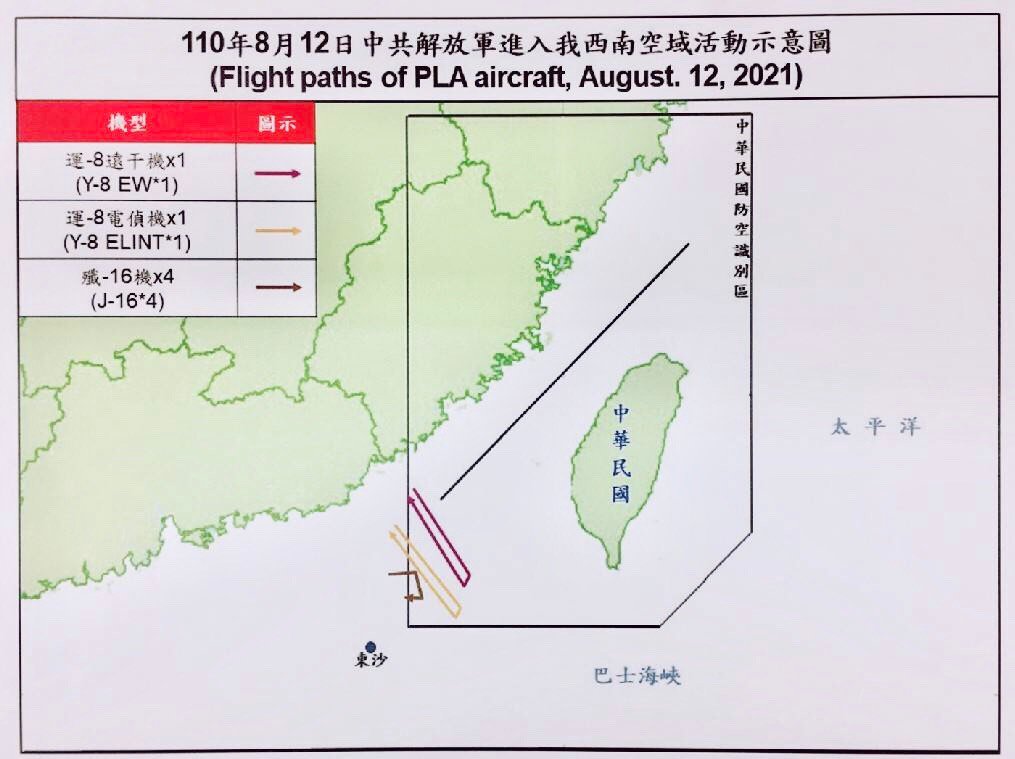 快新聞／中國軍機上、下午共7架次擾台　闖入西南空域遭廣播驅離