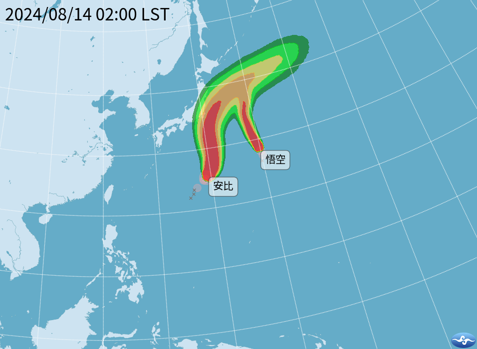 快新聞／低壓帶持續影響！中南部防午後雷雨　「雙颱」對台影響路徑曝