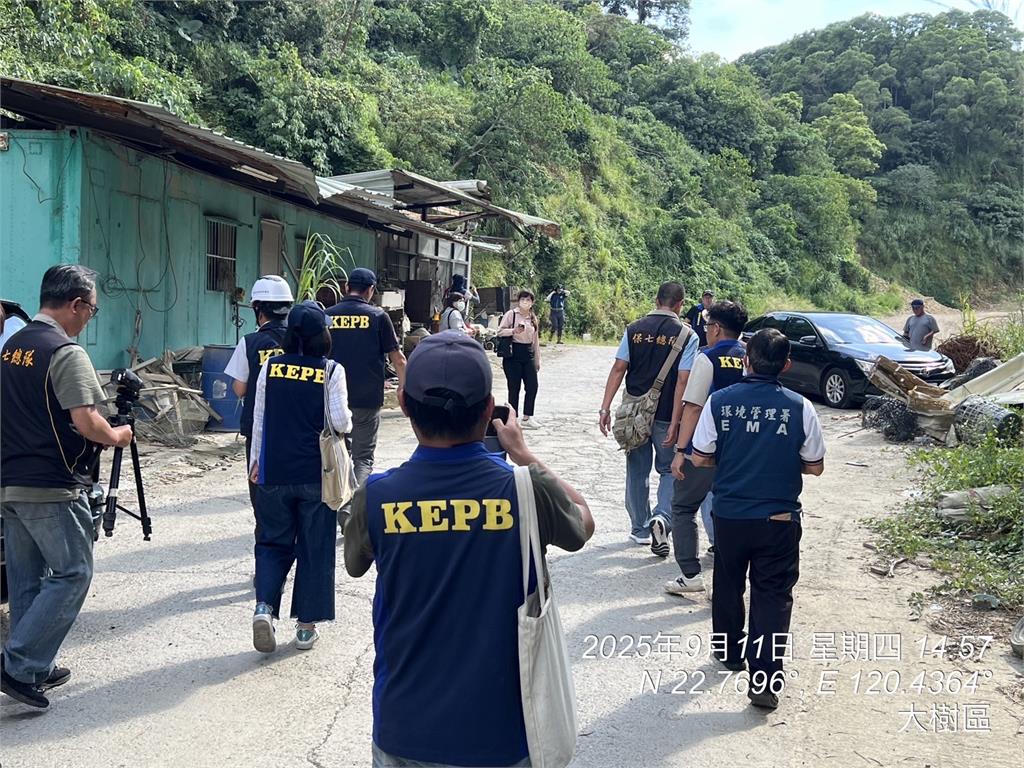 快新聞／高市府嚴查大樹區廢棄物堆置　地主重罰600萬、橋檢持續偵辦中