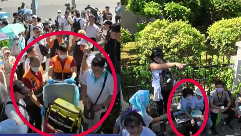小草走讀直逼賴官邸　陳佩琪撐不住「突身體不適」黃國昌急喊：叫救護車來！