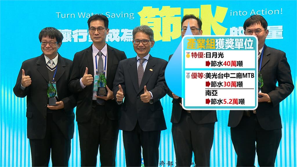經濟部表揚13家節水績優單位 日月光獲企業組特優獎