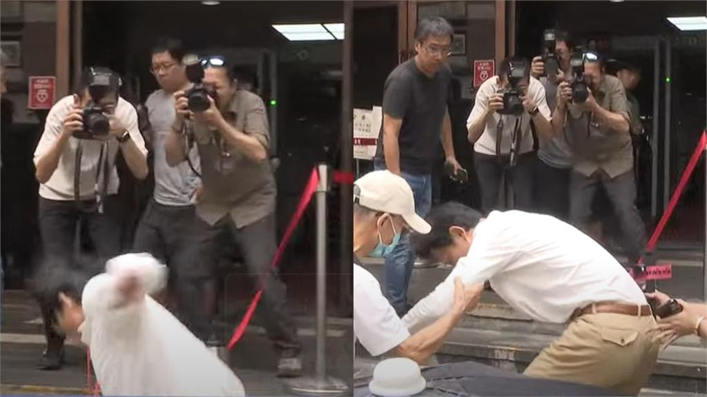 嗆賴清德「放馬過來」尷尬了！黃國昌帥氣轉身「下秒踉蹌滑跤」罪魁禍首是它