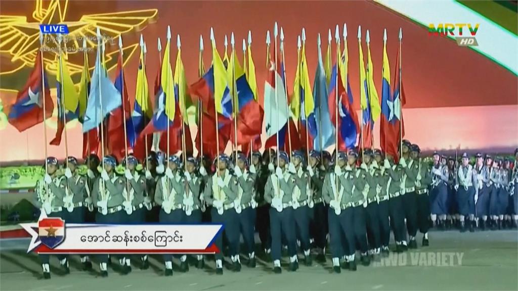 緬甸軍人節年度大閱兵　大秀軍事肌肉穩定軍心