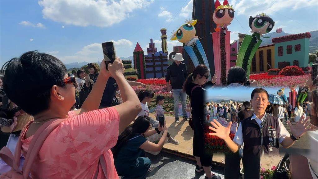 颱風過後人潮爆發 台中國際花毯節突破百萬人次