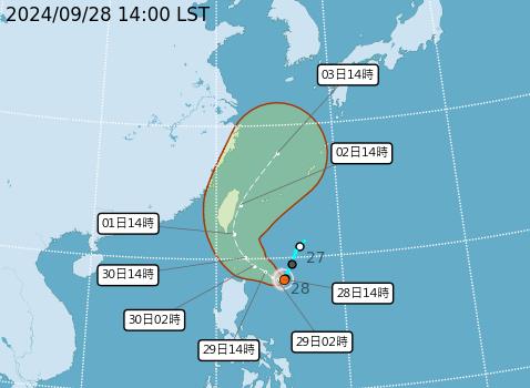 快新聞／山陀兒西修更靠近台灣！一整片雨量紫爆　暴風圈「最快這時候觸陸」