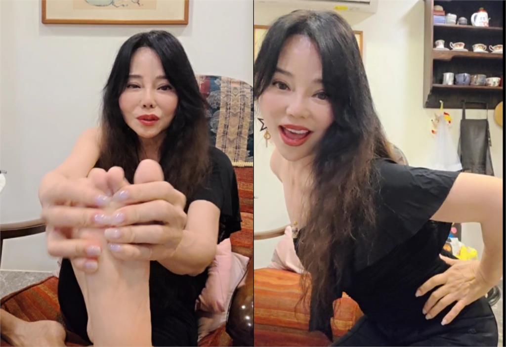 狄鶯喝茫「秀腋下、腳底板」火辣開直播！遭問「孫安佐喝母乳」怒嗆：我還有？