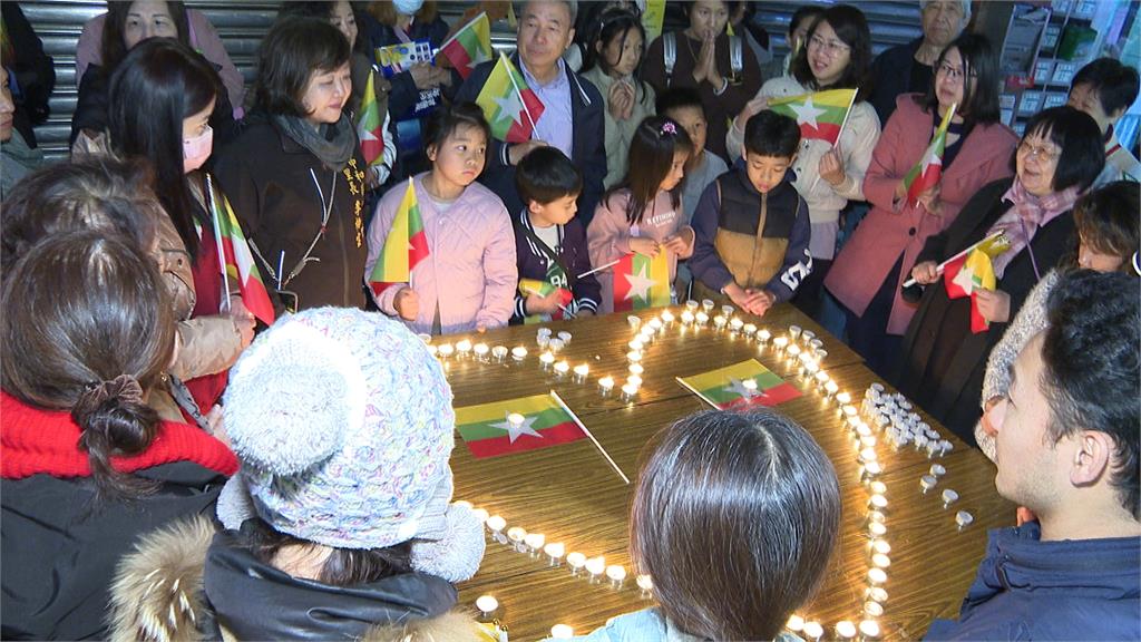 緬甸強震死傷慘重 泰緬華僑聚華新街點燈祈福