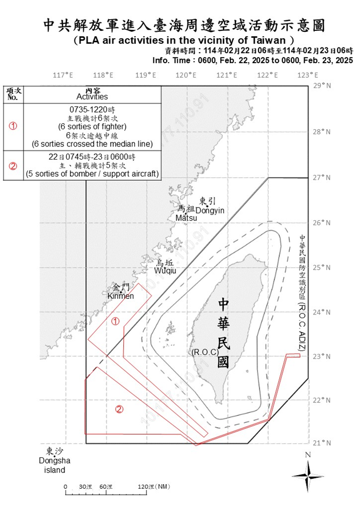 快新聞/中國再派機艦擾台!11架軍機越中線 1運載火箭經我ADIZ