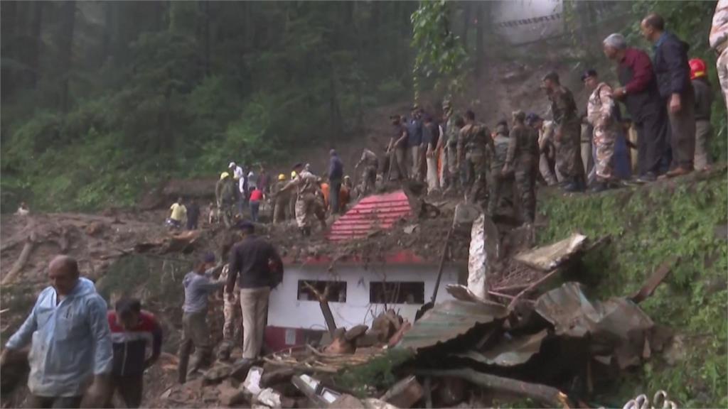 印度雨季豪雨成災 西姆拉神廟遭沖毀至少9死