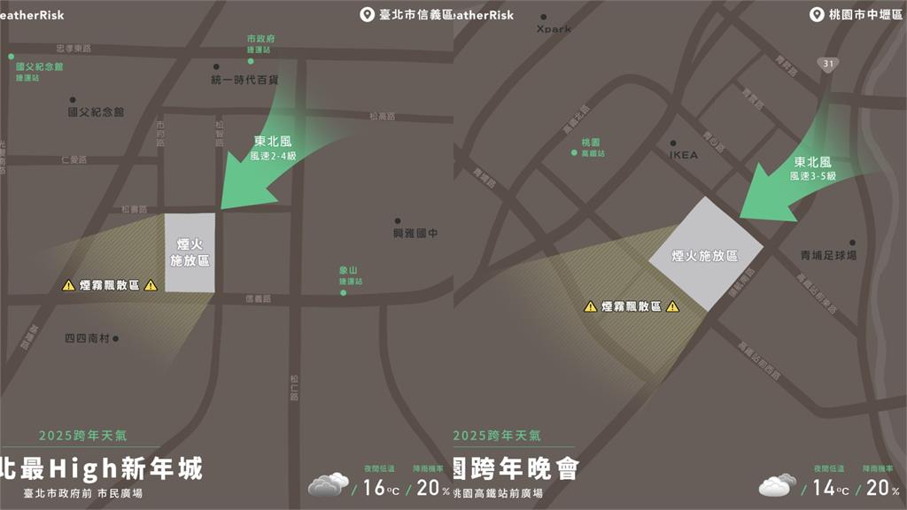 東北季風猛吹…「跨年煙火絕佳位置」曝光!元旦又濕又冷「雨區一次看」