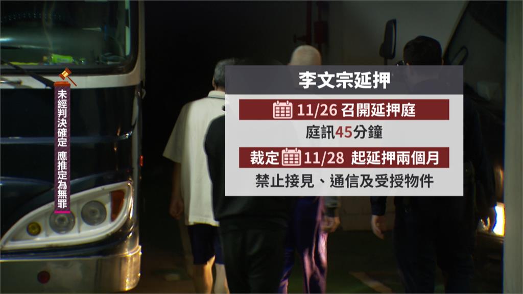 李文宗遭延押兩個月! 北檢第12度傳訊彭振聲