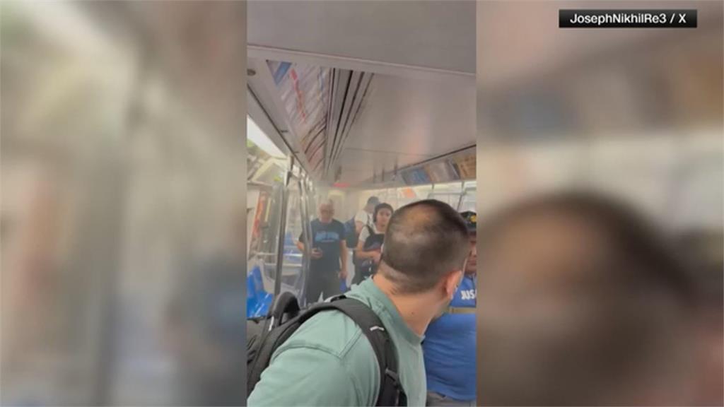 電車驚魂記　美國通勤電車火警濃煙竄　乘客急逃