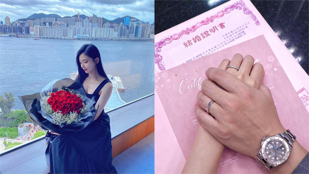 昔與八三夭阿電分手謝翔雅結婚了!甜喊「從我變成我們」老公神秘只露背