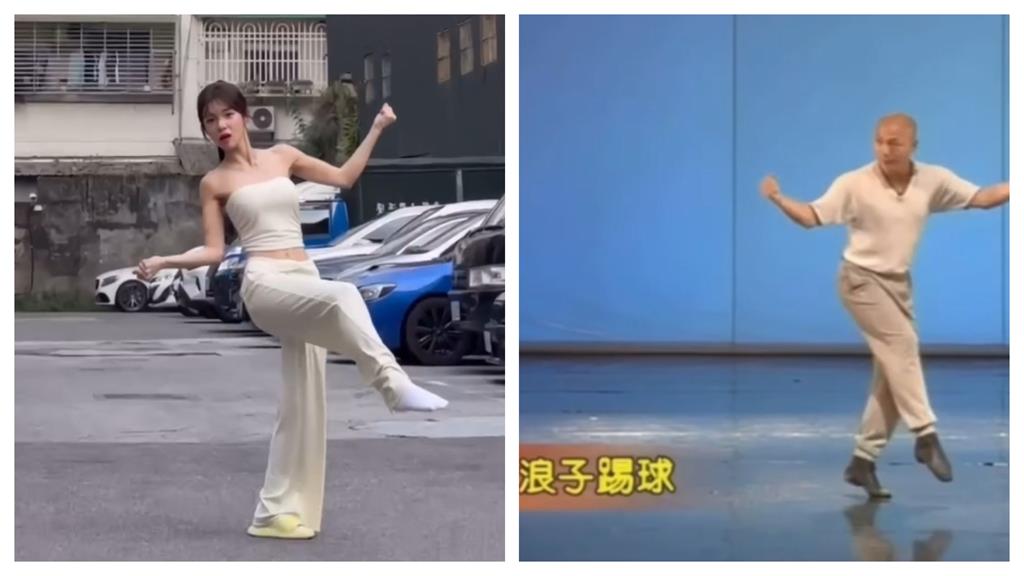李多慧「大跳這迷因」「1動作 拖鞋飛天　網笑：太可愛