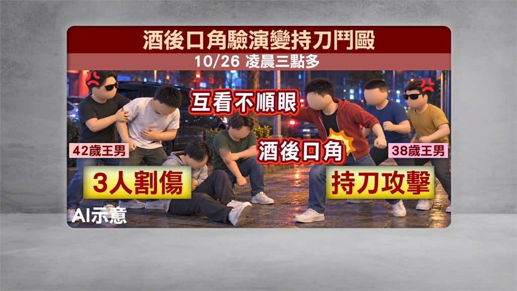 桃園餐廳兩方人馬酒後爆口角　７人鬥毆「竟持店內菜刀傷人」
