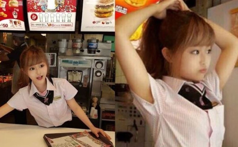 台灣「麥當勞女神」正翻外媒！緊身襯衫「透出bra」網看傻：又長大了