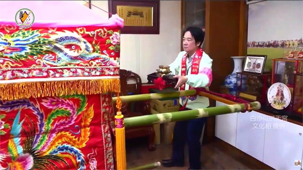 快新聞／賴清德恭請媽祖出神龕！萬人朝聖白沙屯畫面震撼　祈福台灣「國泰民安」