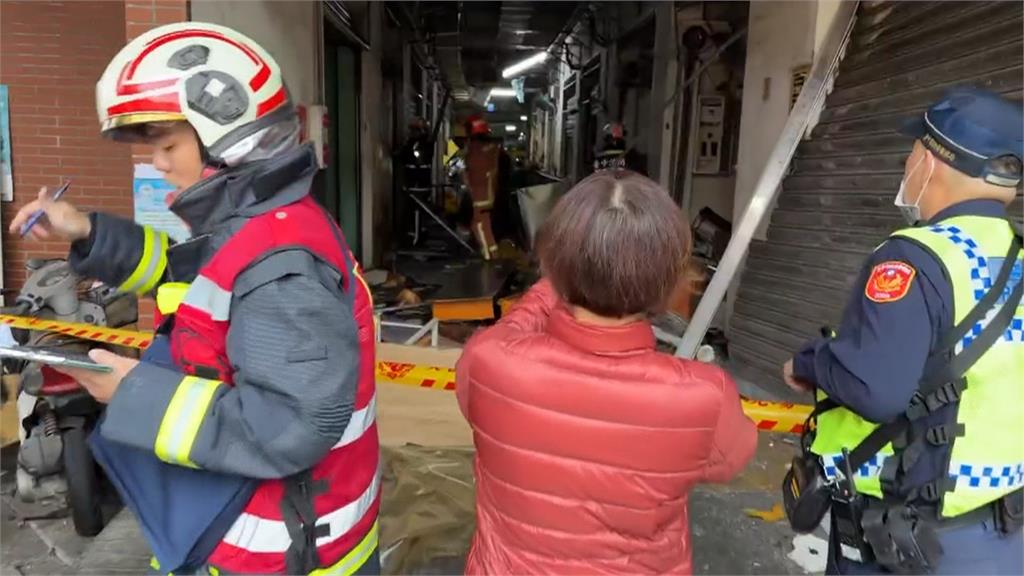 建國市場驚天氣爆嚇壞人 16攤商受波及無法營業