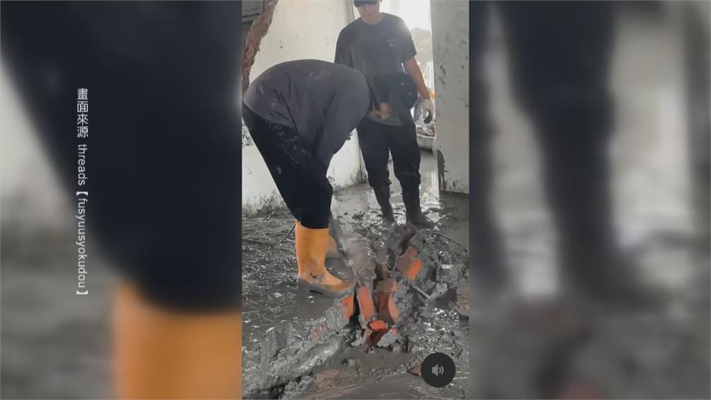 台南特搜大隊前進花蓮 民眾熱血夜衝當"鏟子超人"