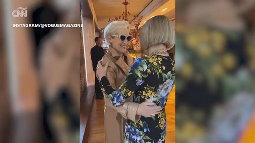 「惡魔總編」米蘭達本尊分身相見歡！　梅莉史翠普巧遇安娜溫圖