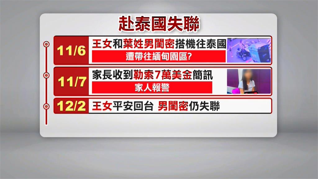 被人蛇控制?赴泰國一度失聯 女回台不願提去哪裡