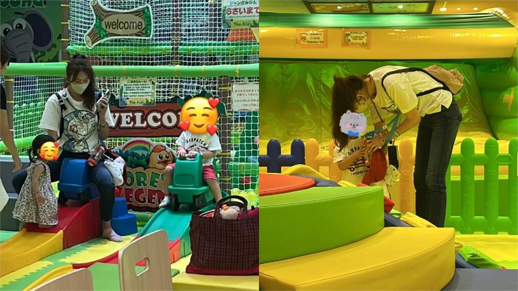 直擊林志玲遊樂場帶2歲兒!網見「閃鑽叮噹T陪坐玩具車」狂讚:超有耐心
