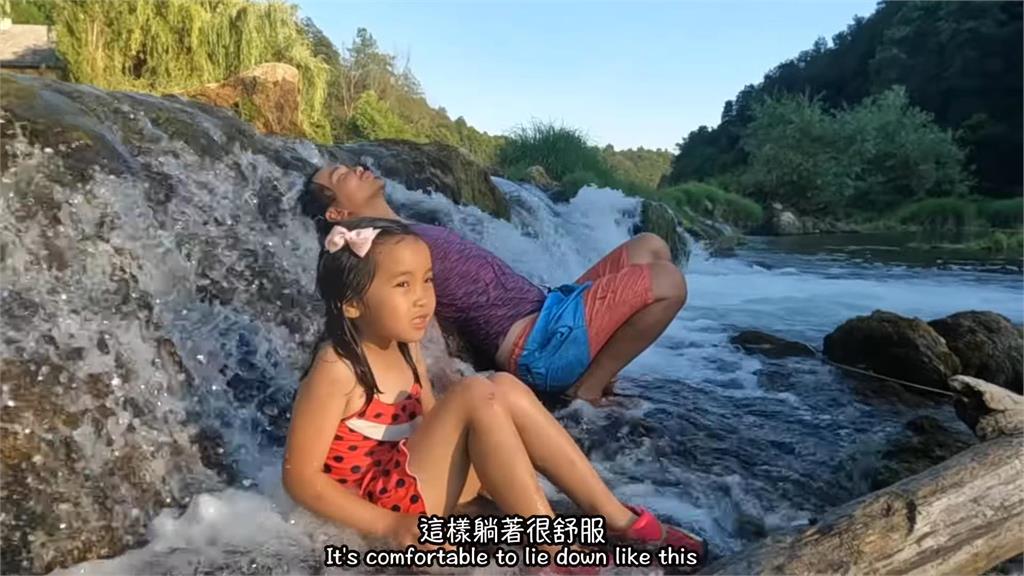 河水當天然SPA和冰箱!台菲家庭歐洲野營網讚翻