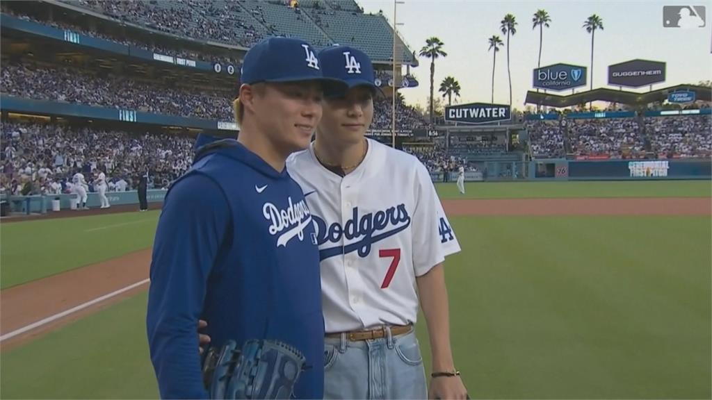 金泰亨跟大谷翔平夢幻同框！　道奇比賽門票銷售激增5倍