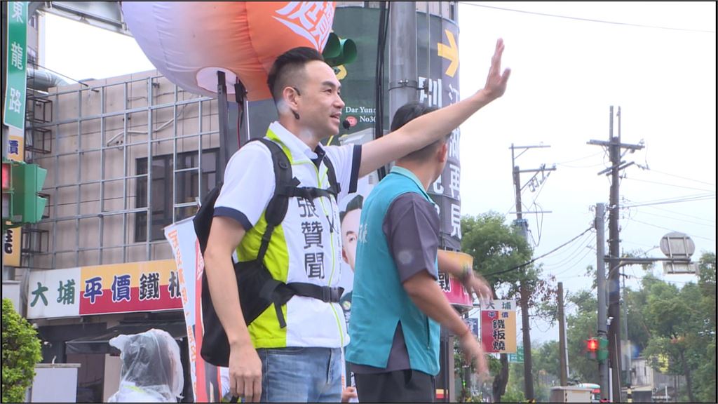 民進黨新人張贊聞拚選桃園議員　4連霸彭俊豪助陣拜票