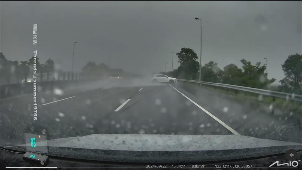 低壓帶影響南台灣暴雨！頻傳「車輛打滑」事故