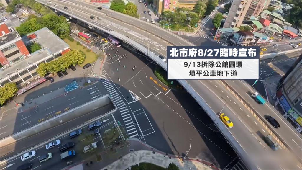 台北公館圓環9/13拆除 民團拉布條抗議決議草率