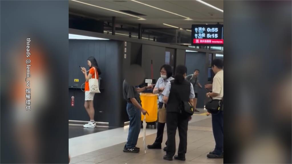 酒醉阿伯大鬧北捷中山站！站務人員制止險遭攻擊　
