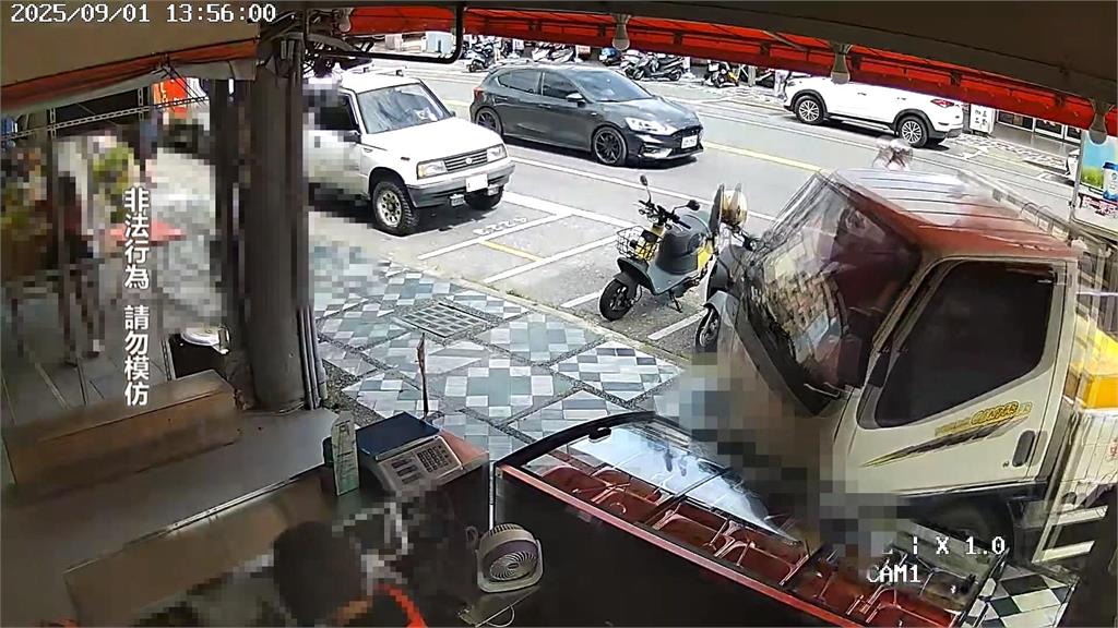 莽男開車撞冰店「裁定羈押」　再爆曾對碗粿店噴漆、砸店