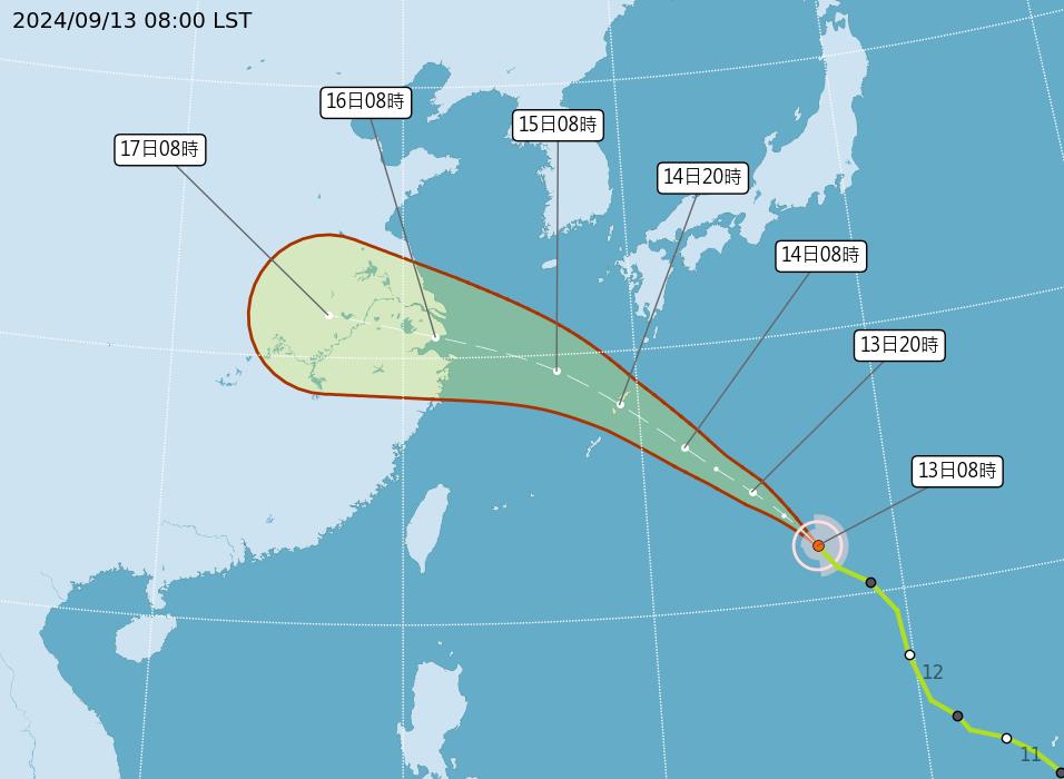 快新聞/中秋烤肉注意!「這些地方」有雨記得帶傘 貝碧佳最新路徑曝