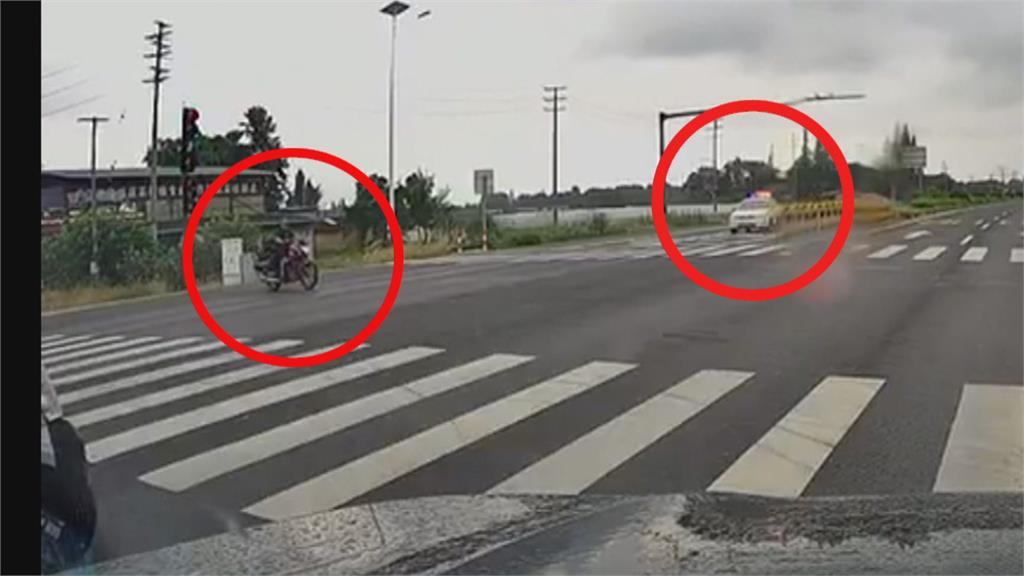 中國警車闖紅燈撞機車　涉肇逃影片流出網炸鍋