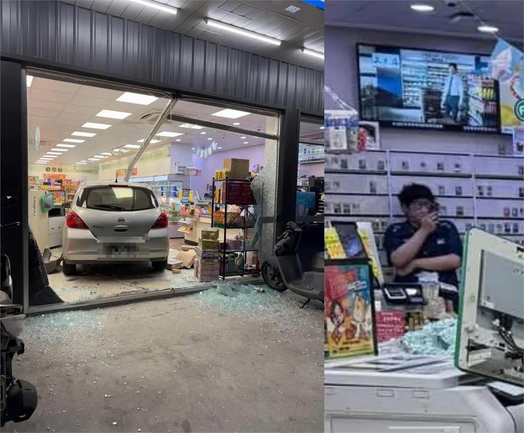 快新聞/出事了!疑錯把油門當剎車踩 女子開車衝入彰化員林某超商
