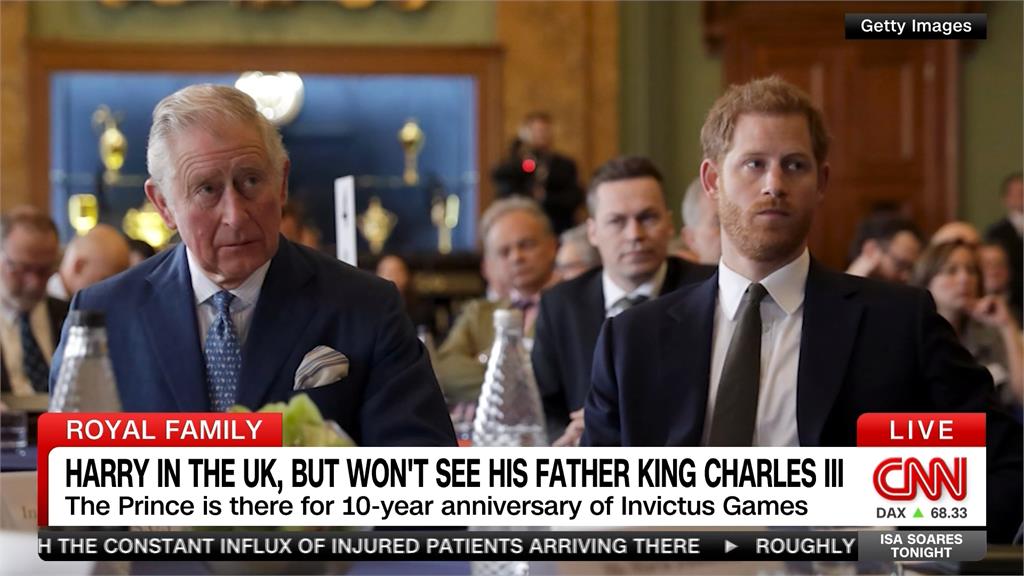 哈利王子返英參加活動　英王查爾斯「公務繁忙」拒見