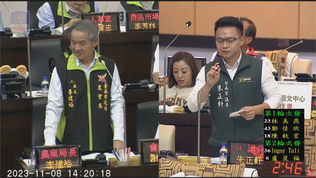 台南議會第三天火爆衝突 女議員摔倒疑似腦震盪