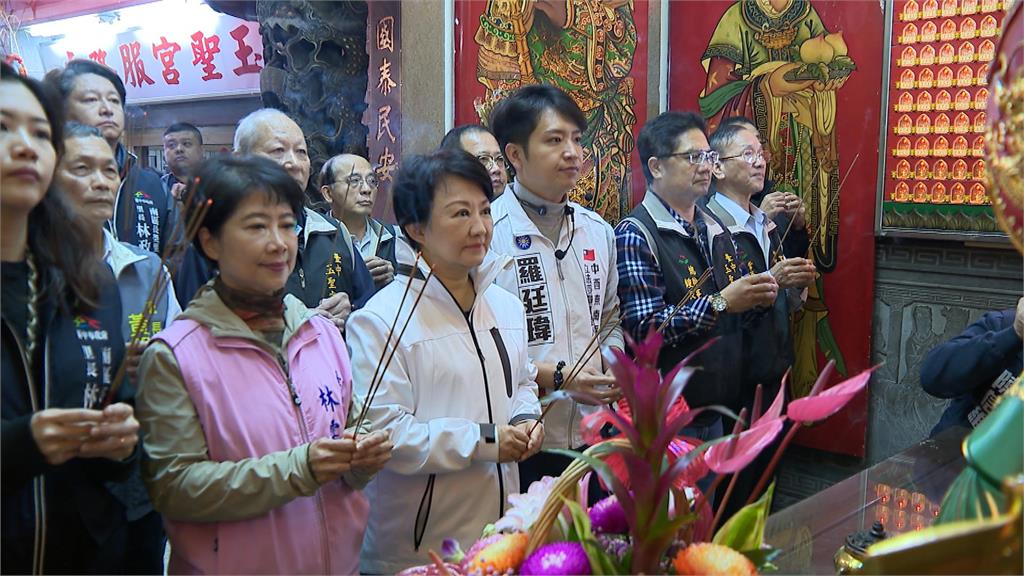 江肇國揪戰友黃守達掃街固票　　盧秀燕再度現身力挺羅廷瑋