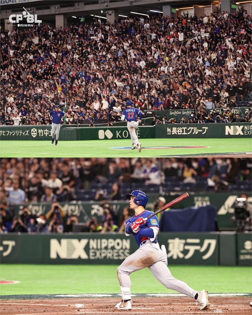 經典賽／費仔爸媽「穿台灣戰袍、持國旗」現身場邊！驚「不懂兒子在台火紅」笑虧1句