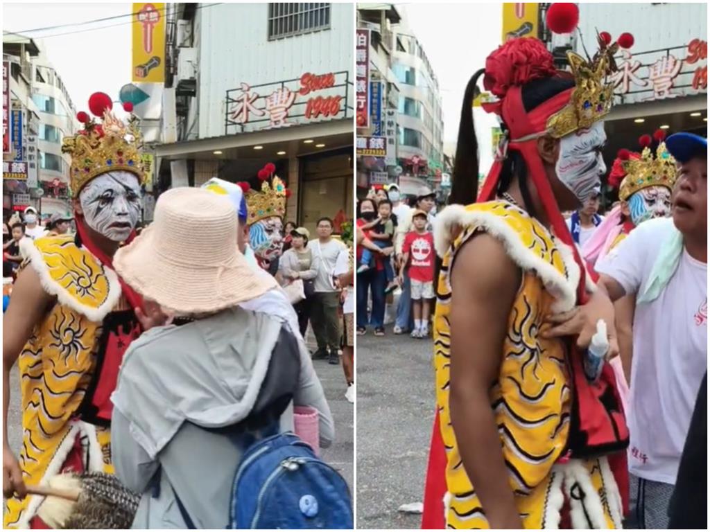 南投城隍祭惹議！婦人誤闖陣「家將秒暴走擋人」衝突畫面曝光掀網論戰